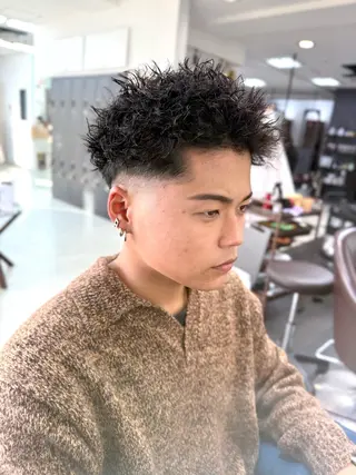 ショート パーマ メンズ メンズパーマの達人 /タカシマ　ダイスケのヘアスタイル
