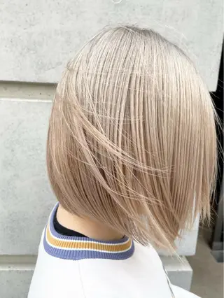 ショート カラー ボブ指名No.1 🌼chidaのヘアスタイル