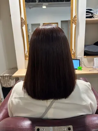 ミディアム 堀井 彩加のヘアスタイル