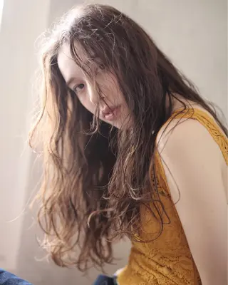 ロング パーマ/透明感カラー /ボブ/吉田一生のヘアスタイル