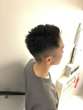 ショート メンズ HIROGINZAプレミアムバーバー赤坂店所属・田中 千恩のヘアスタイル