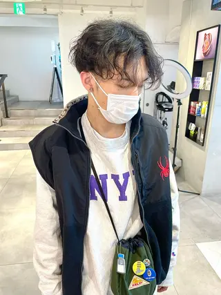 ショート パーマ メンズ 🇰🇷カルマパーマ kaito🇰🇷のヘアスタイル