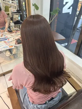 ロング 盛れる顔周り/髪質 改善/ふみか🩰🤍のヘアスタイル