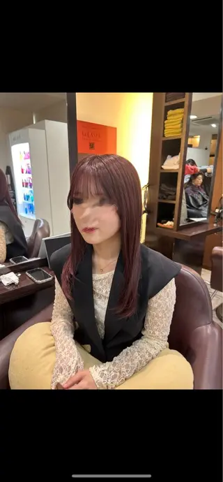 ロング カラー 坂本奈都美 🎀のヘアスタイル