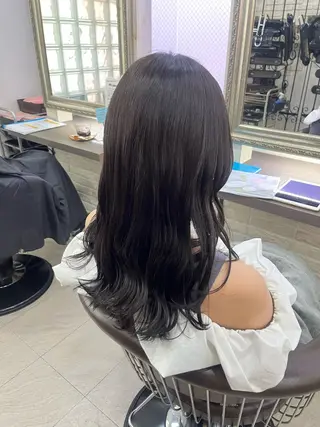 セミロング 兒玉/透明感カラー 髪質改善のヘアスタイル