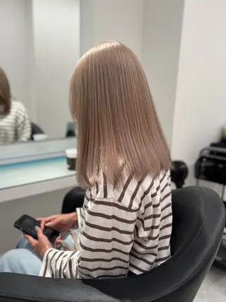 ロング カラー 💖ミルクティー💖 あかり💖のヘアスタイル