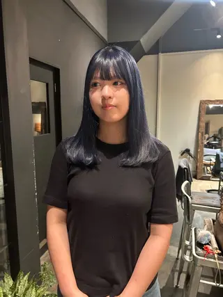 ロング カラー the　hinc所属・ひな🐥 ボブ/ハイトーン🫧のヘアスタイル