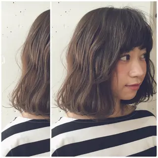 ショート ミディアム カラー パーマ 牛山 静香のマツエク・マツパデザイン