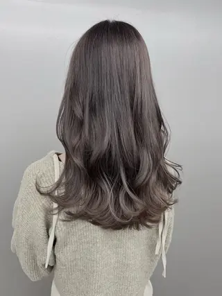 セミロング グレージュ 透明感 ブリーチなし田島晃汰のヘアスタイル
