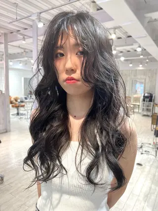 ロング 韓国ヘア 🎀華澄のヘアスタイル