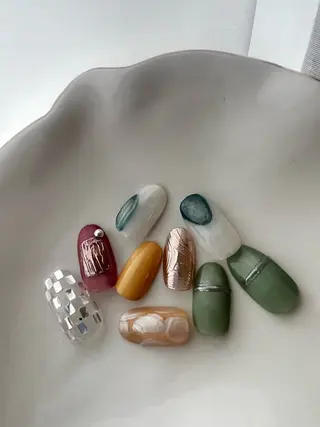 ネイル 金 柚嬉のネイルデザイン