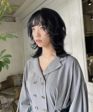 ミディアム 梅原 大和のヘアスタイル