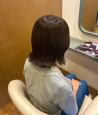 ミディアム カラー 小島 千夏のヘアスタイル