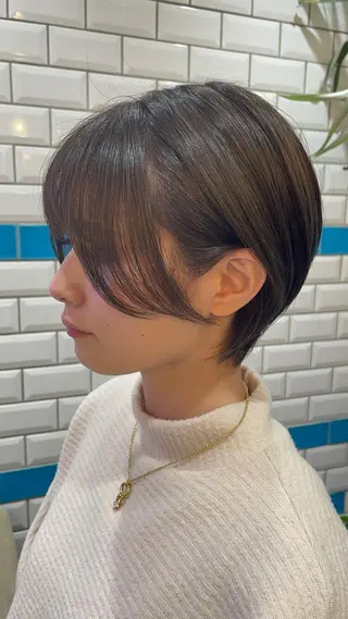 ショート カラー 新宿/髪質改善/ボブ 韓国レイヤー大重聖斗のヘアスタイル