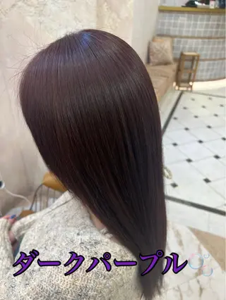 セミロング カラー 縮毛矯正/ブリーチ なしダブルカラー輝希のヘアスタイル