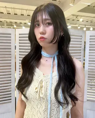ロング 韓国ヘア 🎀華澄のヘアスタイル