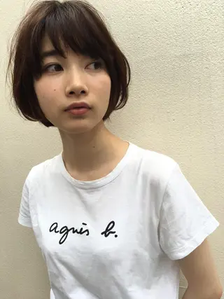 ショート THE DAY所属・AKI HASHIMOTOのヘアスタイル