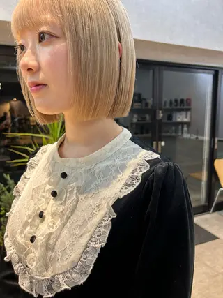 ショート カラー Umu所属・✳︎透明感カラー✳︎ ボブ✳︎nanaのヘアスタイル