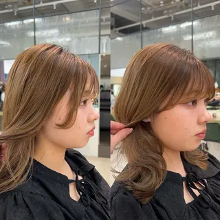 ミディアム VIEW Tokyo所属・🎀ミディアムボブ/ 縮毛矯正/ひかりのヘアスタイル
