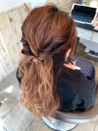 ロング ヘアアレンジ 再現性×メンズヘア/ 表参道/MOMONEのヘアスタイル