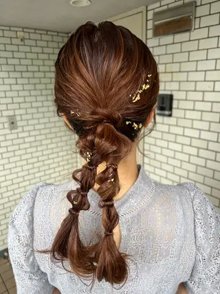 ヘアアレンジ 大人可愛いヘアメイク 💋🧚‍♀️しずかのヘアスタイル