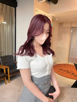 ロング カラー 🫧ミルクティーベー ジュ🫧門脇ゆう🎀のヘアスタイル