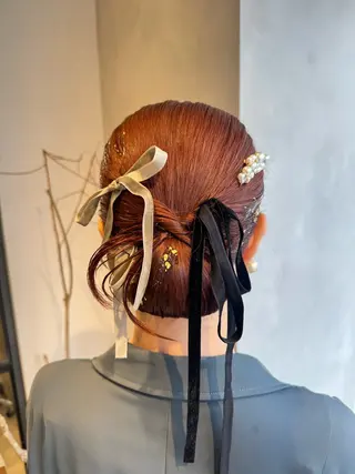 ヘアアレンジ 透明感カラー✨艶髪 制作🌱山根あゆみのヘアスタイル