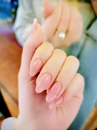 ネイル フィルイン、長さ出し 深爪矯正のネイルデザイン