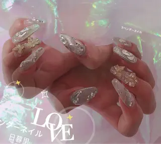 ネイル ラベンダー💖日暮里 ルル💖ネイルのネイルデザイン