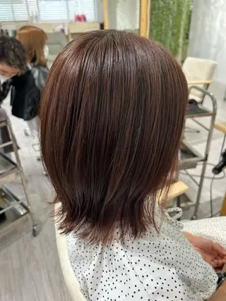 ミディアム カラー 💙まこと💙艶 カラー(Rico)のヘアスタイル