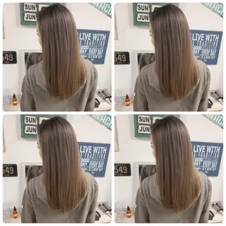 セミロング カラー 京都大人女性ショート 徒歩1分/秋山のヘアスタイル