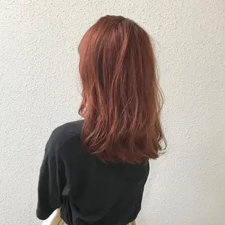 ミディアム カラー インナーカラー/天神 ブリーチ/吉田のヘアスタイル