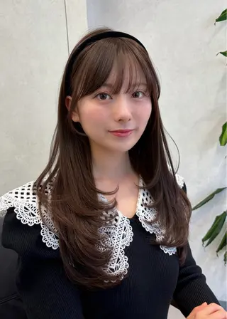 ミディアム 🩵似合わせカット/ カラー/あさか 🩵のヘアスタイル