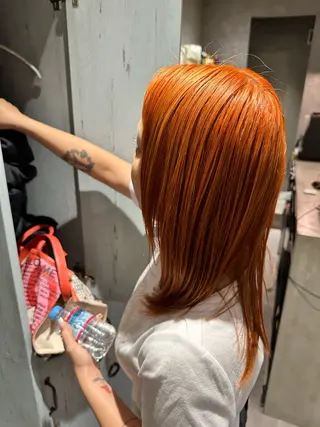 カラー 韓国風/オシャレ /縮毛矯正/滝口琴未のヘアスタイル