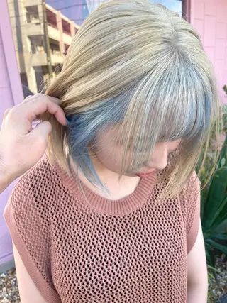 カラー ベージュ/透明感/ 桃子🎀のヘアスタイル