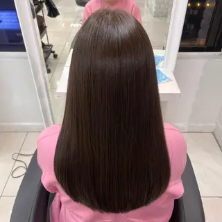 ロング カラー 【センターパート/ マッシュ】ryokaのヘアスタイル