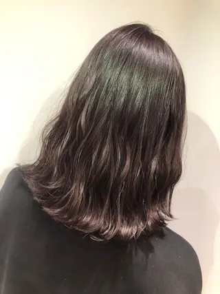 ミディアム カラー scene.池袋所属・scene. haraのヘアスタイル