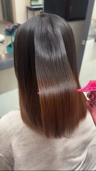 セミロング カラー 大人っぽ透明感カラー 🥂/ mayuのヘアスタイル