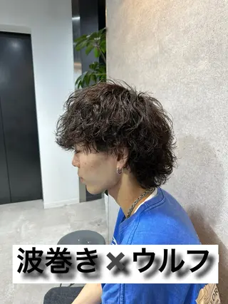 ミディアム パーマ指名率No1 メンズ特化ケイトのヘアスタイル