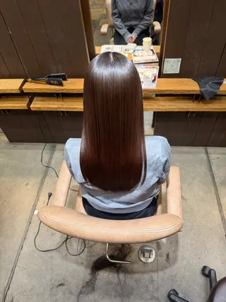 セミロング 美髪縮毛矯正/ 髪質改善/愛敬響のヘアスタイル