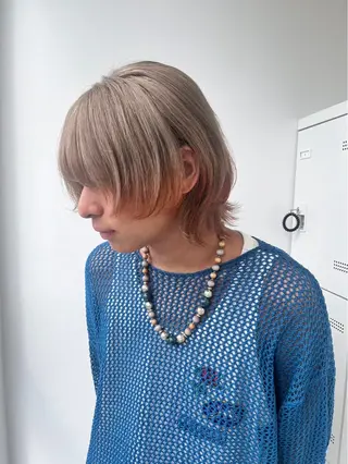 カラー ヘアアレンジ メンズ Ryo横浜韓国ヘア/ 曲がる縮毛矯正特化のヘアスタイル