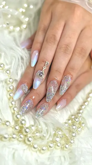 ネイル ルシイ🎀新宿長さ 出しパーツ専門店のネイルデザイン