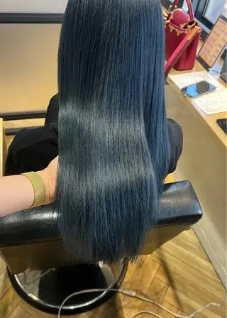 セミロング カラー 艶カラー/韓国顔周り 🎀mamiのヘアスタイル