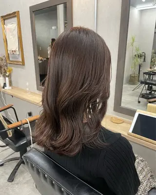 ミディアム カラー いなみね はるきのヘアスタイル