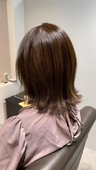 ミディアム オノギ シュンのヘアスタイル