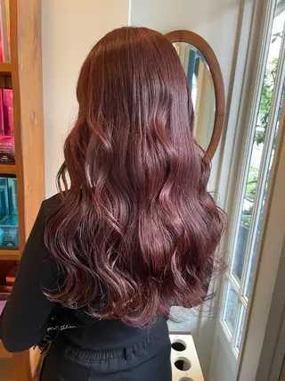 ロング カラー ハイトーン/透明感 カラー/下出有沙のヘアスタイル