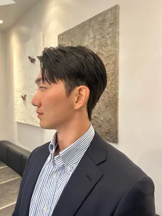 ショート パーマ メンズ 岡田大志🇰🇷 中/韓メンズヘアのヘアスタイル