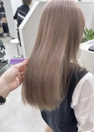 セミロング カラー ✨【公式】 juhl.横浜✨のヘアスタイル