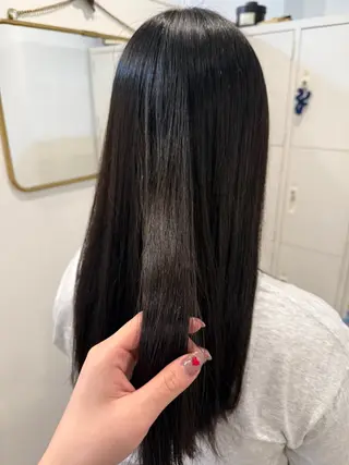 ロング カラー 大山 倫摩のヘアスタイル