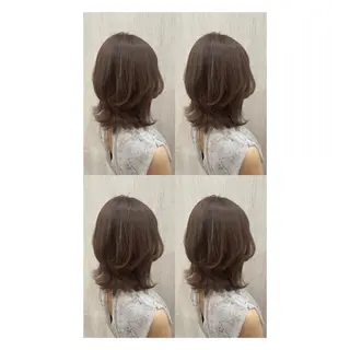 ミディアム カラー 店長✨レイヤー✖️ 髪質改善✖️韓国ヘアのヘアスタイル